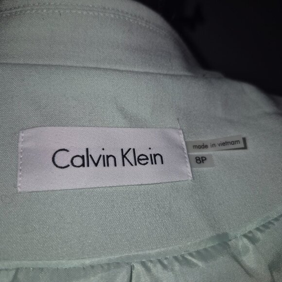 Calvin Klein Light Green Blazer (8) - Picture 4 of 6